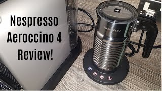 Nespresso Aeroccino 4 Milk Frother Review  Worth upgrading from the Aeroccino 3 [upl. by Sirad]