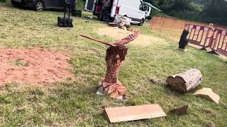 A fabulous range of wooden sculpture at Caerleon festival 2024 [upl. by Fitton961]