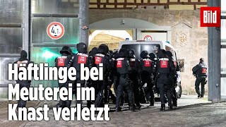 Gefängnismeuterei Polizei stürmt Knast in Thüringen  JVA Untermaßfeld [upl. by Hepsoj587]